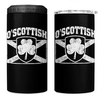 Irish-Scots Irish Scottish 4 in 1 Can Cooler Tumbler O'Scottish Vintage Shamrock