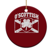 Irish-Scots Irish Scottish Ceramic Ornament O'Scottish Vintage Shamrock - Wonder Print Shop