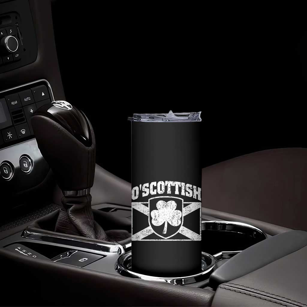 Irish-Scots Irish Scottish Skinny Tumbler O'Scottish Vintage Shamrock