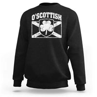 Irish-Scots Irish Scottish Sweatshirt O'Scottish Vintage Shamrock