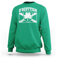Irish-Scots Irish Scottish Sweatshirt O'Scottish Vintage Shamrock