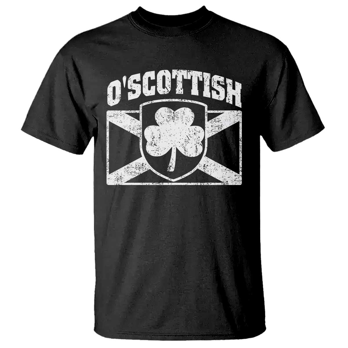 Irish-Scots Irish Scottish T Shirt O'Scottish Vintage Shamrock