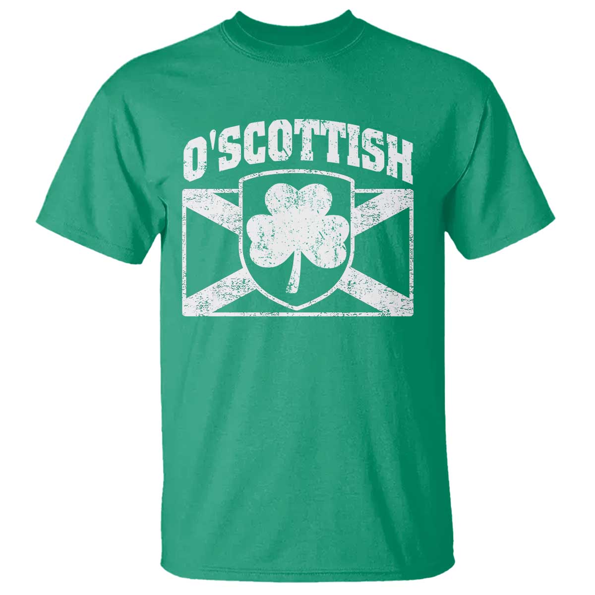 Irish-Scots Irish Scottish T Shirt O'Scottish Vintage Shamrock