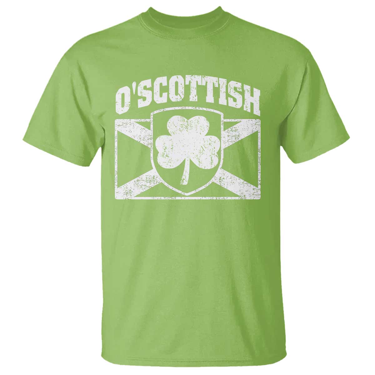 Irish-Scots Irish Scottish T Shirt O'Scottish Vintage Shamrock