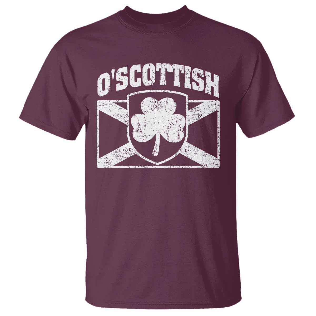 Irish-Scots Irish Scottish T Shirt O'Scottish Vintage Shamrock