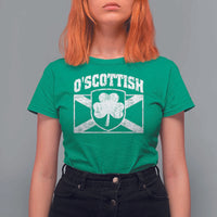 Irish-Scots Irish Scottish T Shirt For Women O'Scottish Vintage Shamrock