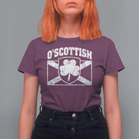 Irish-Scots Irish Scottish T Shirt For Women O'Scottish Vintage Shamrock