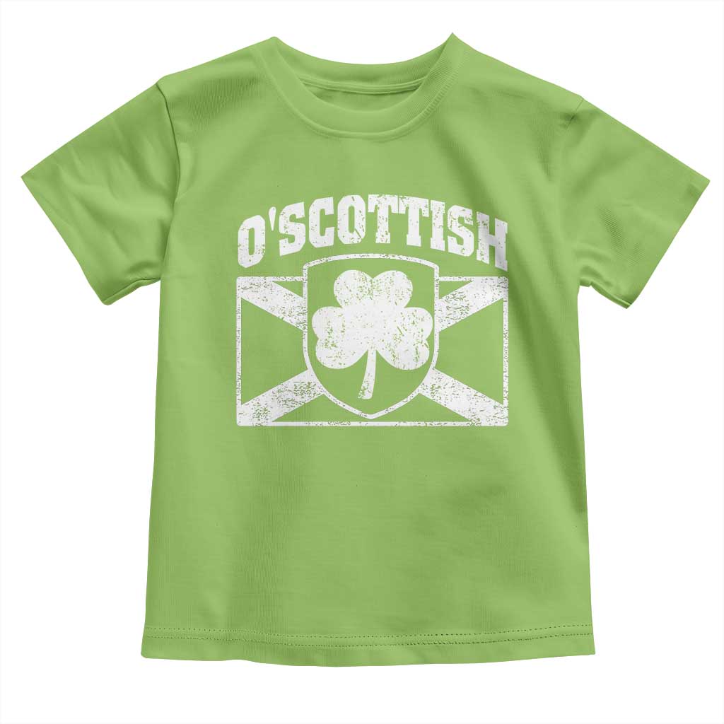 Irish-Scots Irish Scottish Toddler T Shirt O'Scottish Vintage Shamrock
