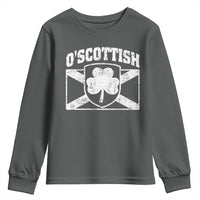 Irish-Scots Irish Scottish Youth Sweatshirt O'Scottish Vintage Shamrock