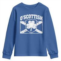 Irish-Scots Irish Scottish Youth Sweatshirt O'Scottish Vintage Shamrock