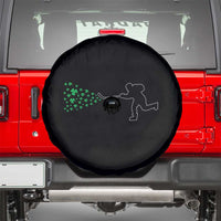 Funny St Patrick's Day Ice Hockey Shamrock Spare Tire Cover