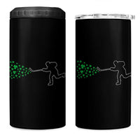 Funny St Patrick's Day Ice Hockey Shamrock 4 in 1 Can Cooler Tumbler