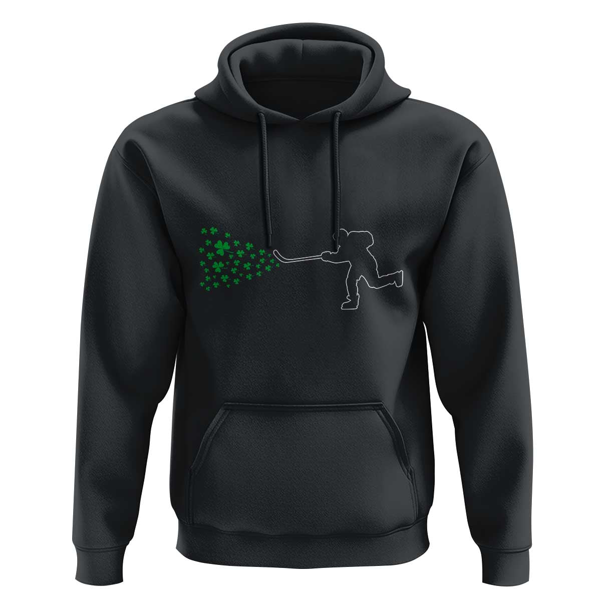 Funny St Patrick's Day Ice Hockey Shamrock Hoodie