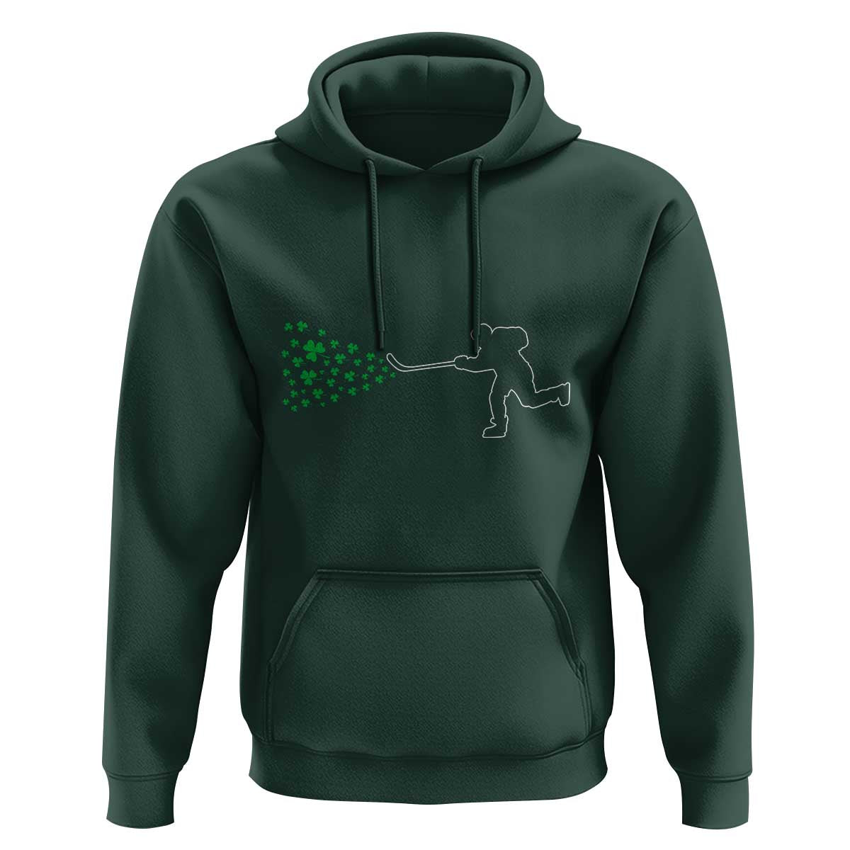 Funny St Patrick's Day Ice Hockey Shamrock Hoodie