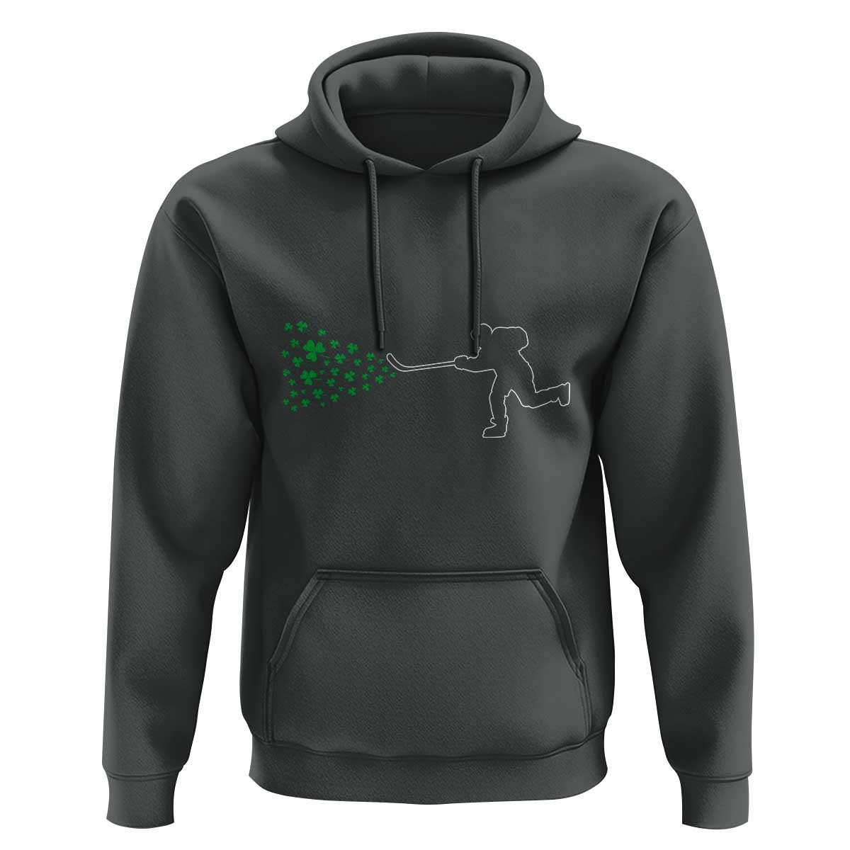 Funny St Patrick's Day Ice Hockey Shamrock Hoodie