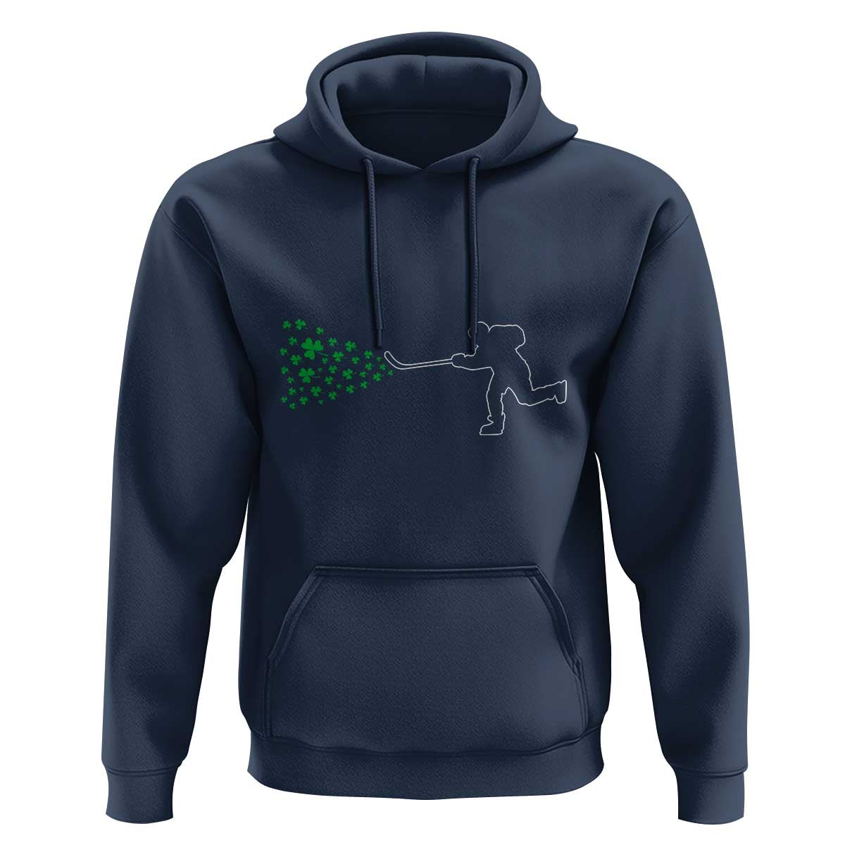 Funny St Patrick's Day Ice Hockey Shamrock Hoodie
