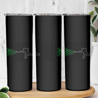 Funny St Patrick's Day Ice Hockey Shamrock Skinny Tumbler