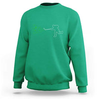 Funny St Patrick's Day Ice Hockey Shamrock Sweatshirt
