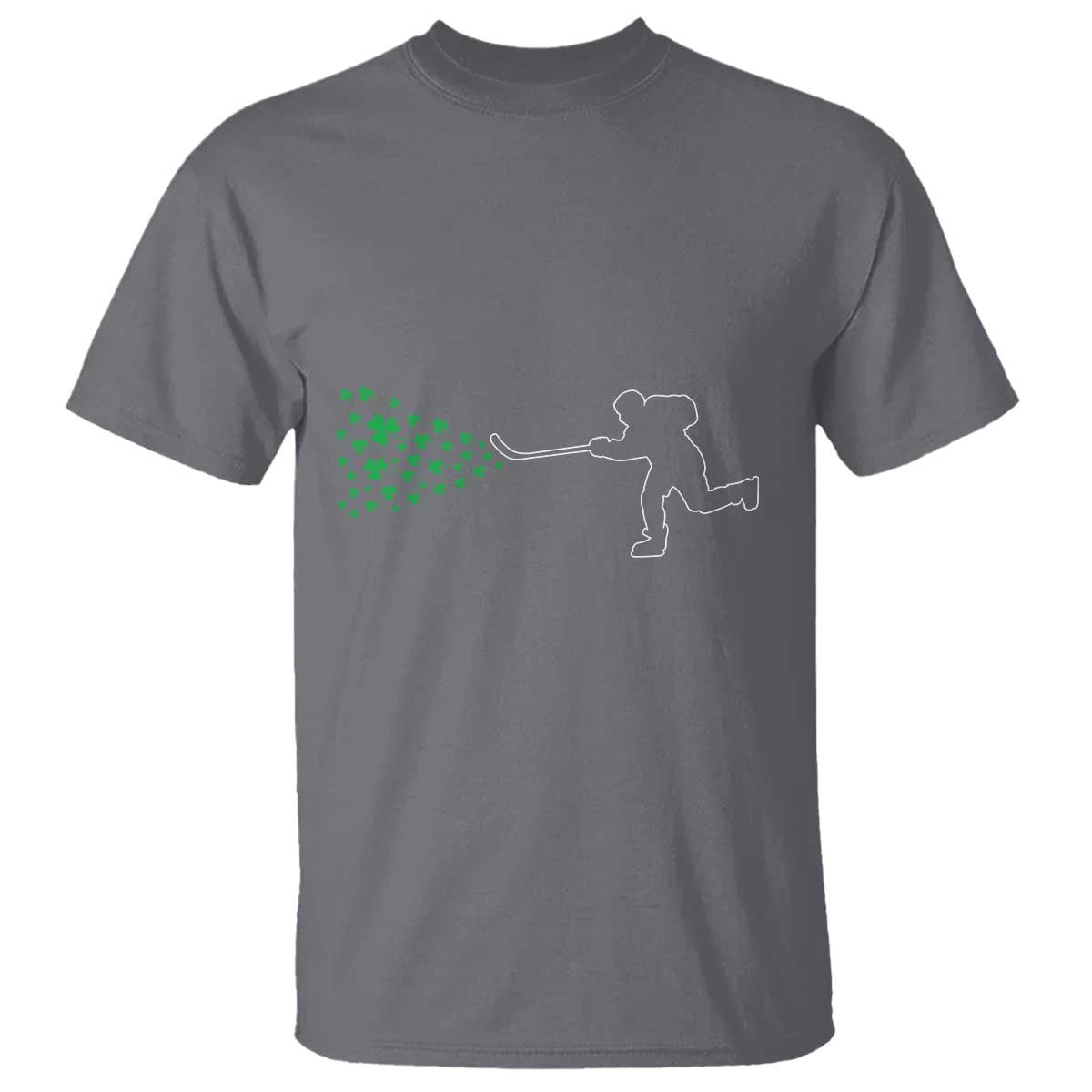 Funny St Patrick's Day Ice Hockey Shamrock T Shirt