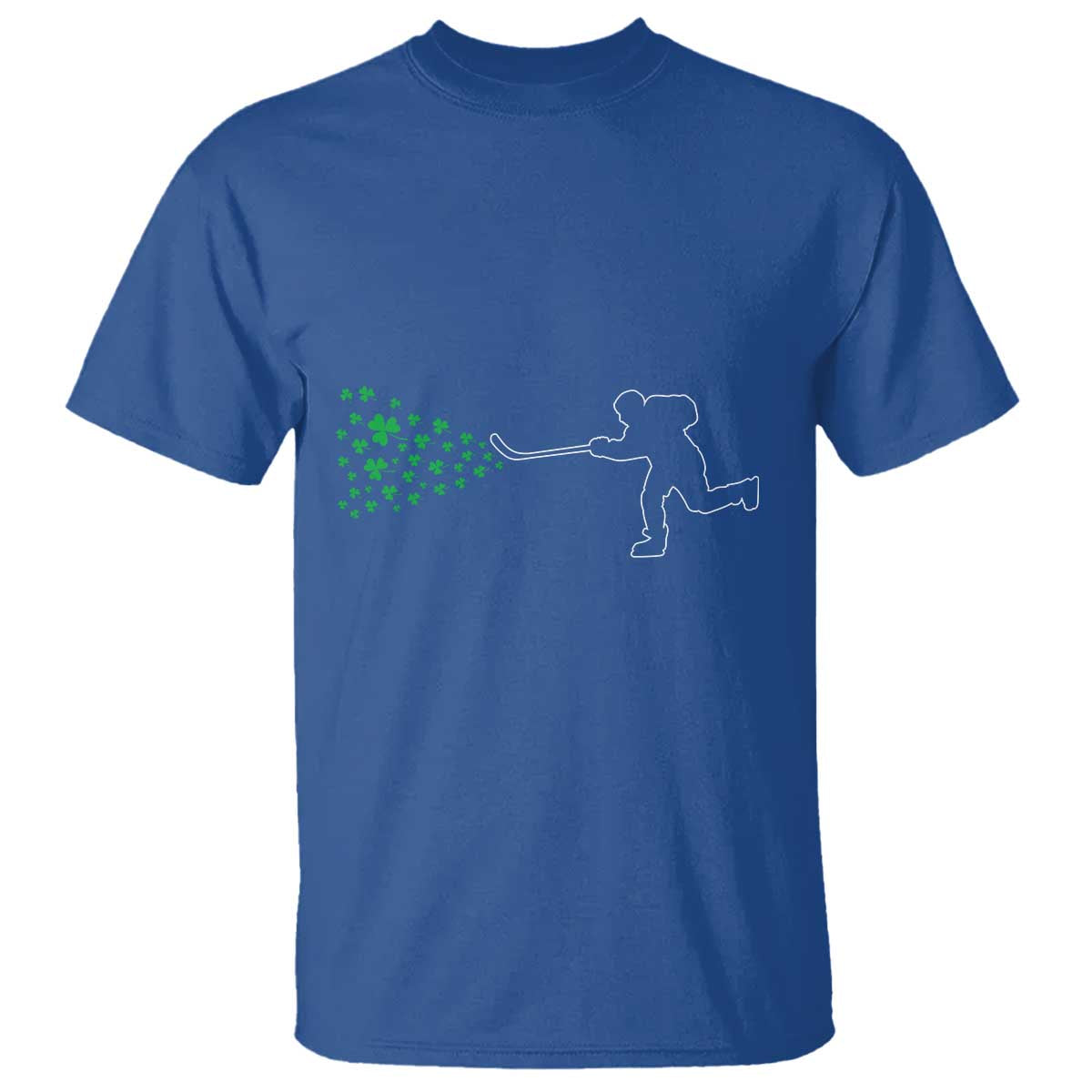 Funny St Patrick's Day Ice Hockey Shamrock T Shirt