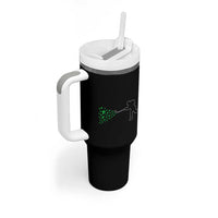 Funny St Patrick's Day Ice Hockey Shamrock Tumbler With Handle