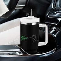 Funny St Patrick's Day Ice Hockey Shamrock Tumbler With Handle
