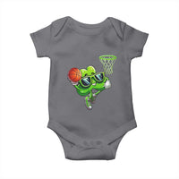 Funny St Patrick's Day Basketball Green Shamrock Baby Onesie