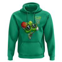 Funny St Patrick's Day Basketball Green Shamrock Hoodie