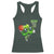 Funny St Patrick's Day Basketball Green Shamrock Racerback Tank Top