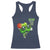 Funny St Patrick's Day Basketball Green Shamrock Racerback Tank Top