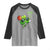 Funny St Patrick's Day Basketball Green Shamrock Raglan Shirt