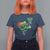 Funny St Patrick's Day Basketball Green Shamrock T Shirt For Women