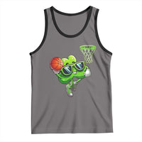 Funny St Patrick's Day Basketball Green Shamrock Tank Top
