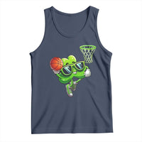 Funny St Patrick's Day Basketball Green Shamrock Tank Top