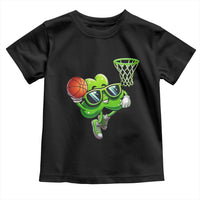 Funny St Patrick's Day Basketball Green Shamrock Toddler T Shirt