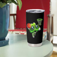 Funny St Patrick's Day Basketball Green Shamrock Tumbler Cup