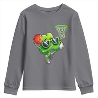Funny St Patrick's Day Basketball Green Shamrock Youth Sweatshirt