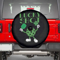 Funny St Patrick's Day Pickleball Lucky Shot Spare Tire Cover