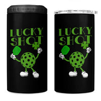 Funny St Patrick's Day Pickleball Lucky Shot 4 in 1 Can Cooler Tumbler