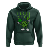 Funny St Patrick's Day Pickleball Lucky Shot Hoodie