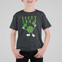 Funny St Patrick's Day Pickleball Lucky Shot T Shirt For Kid