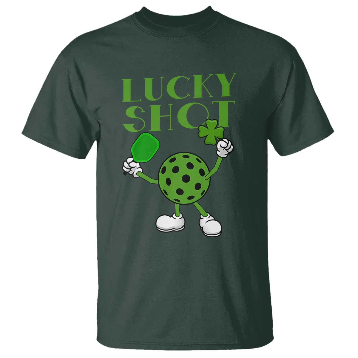 Funny St Patrick's Day Pickleball Lucky Shot T Shirt