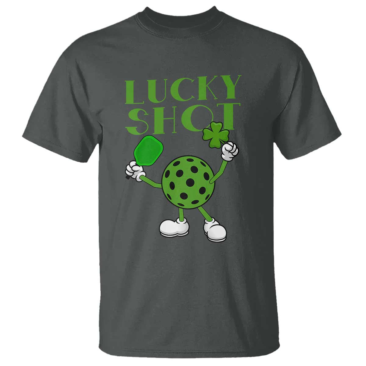 Funny St Patrick's Day Pickleball Lucky Shot T Shirt