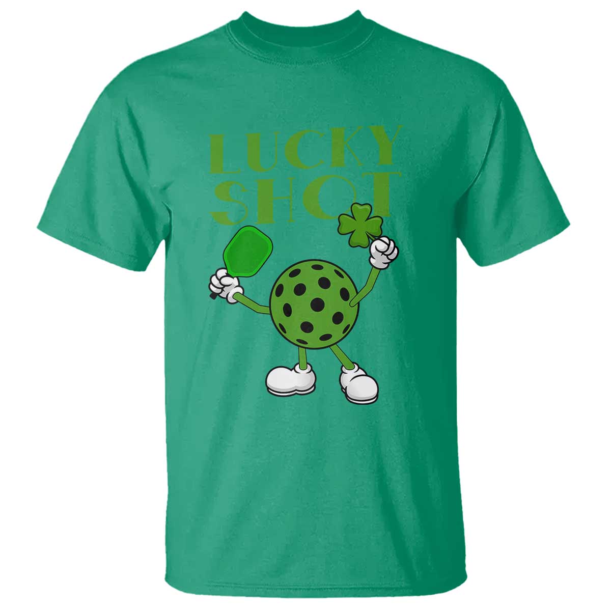 Funny St Patrick's Day Pickleball Lucky Shot T Shirt