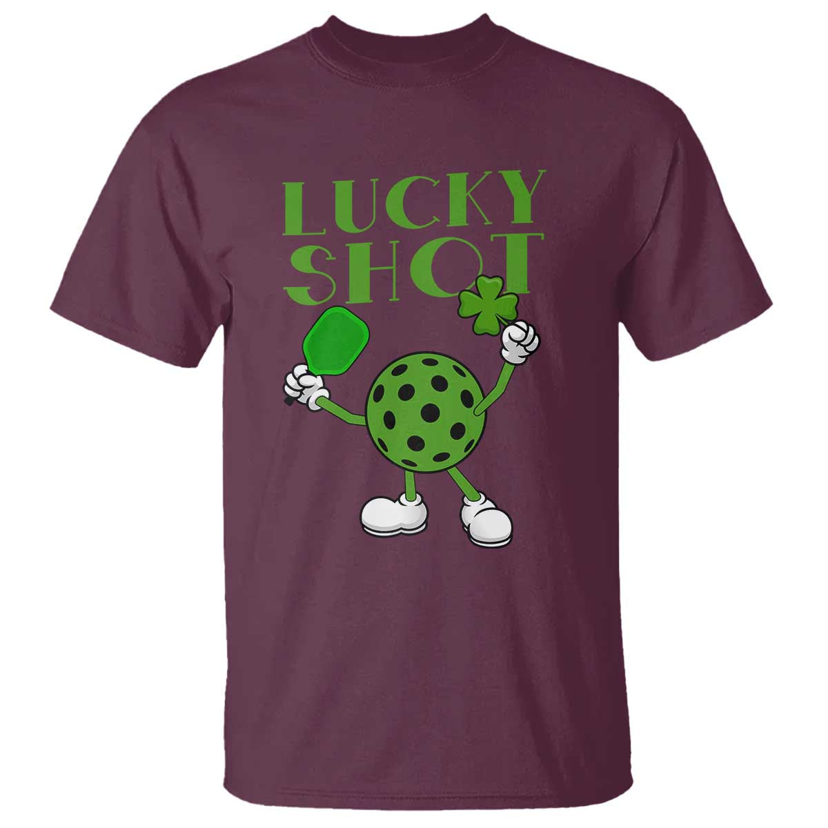 Funny St Patrick's Day Pickleball Lucky Shot T Shirt