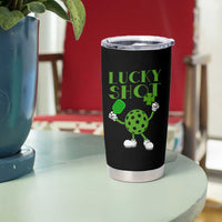 Funny St Patrick's Day Pickleball Lucky Shot Tumbler Cup