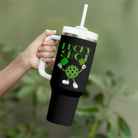 Funny St Patrick's Day Pickleball Lucky Shot Tumbler With Handle