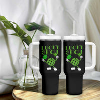 Funny St Patrick's Day Pickleball Lucky Shot Tumbler With Handle