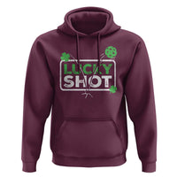 Funny St Patrick's Day Pickleball Hoodie Lucky Shot Shamrock