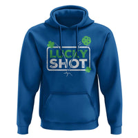 Funny St Patrick's Day Pickleball Hoodie Lucky Shot Shamrock